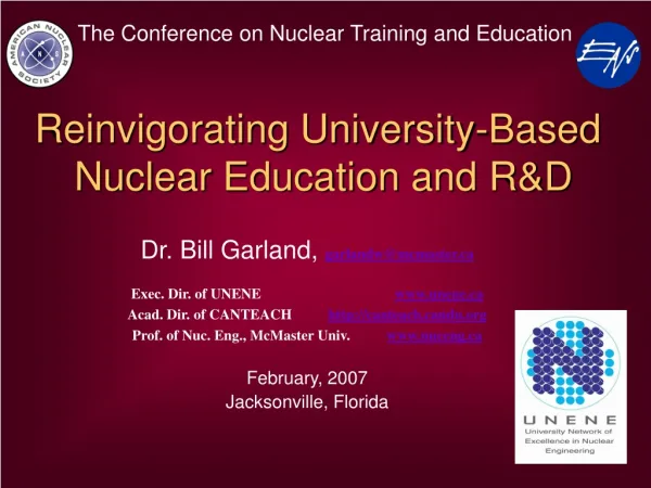 Reinvigorating University-Based Nuclear Education and R&amp;D