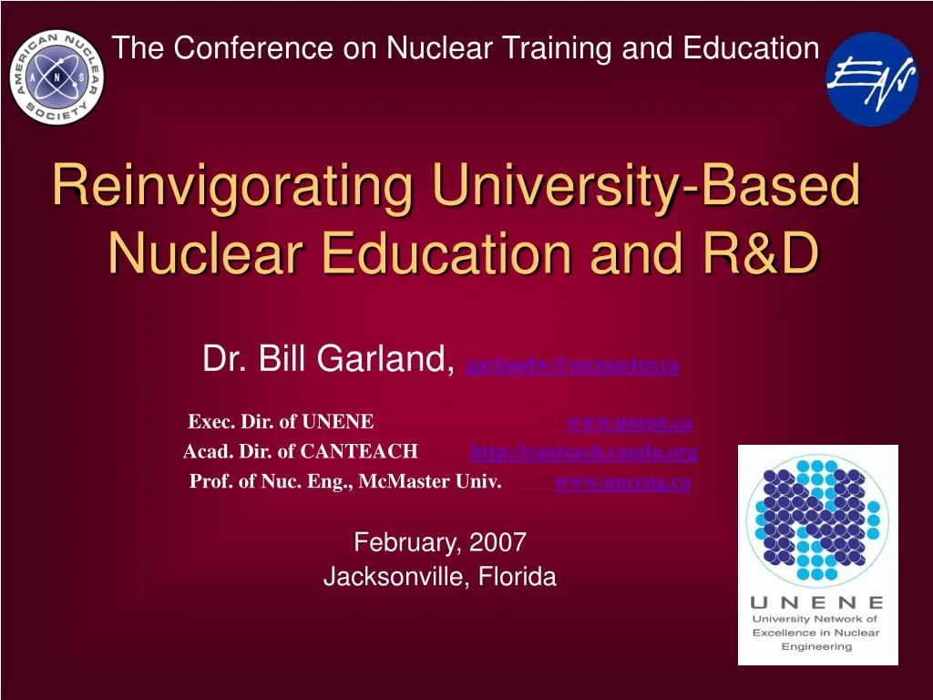 reinvigorating university based nuclear education