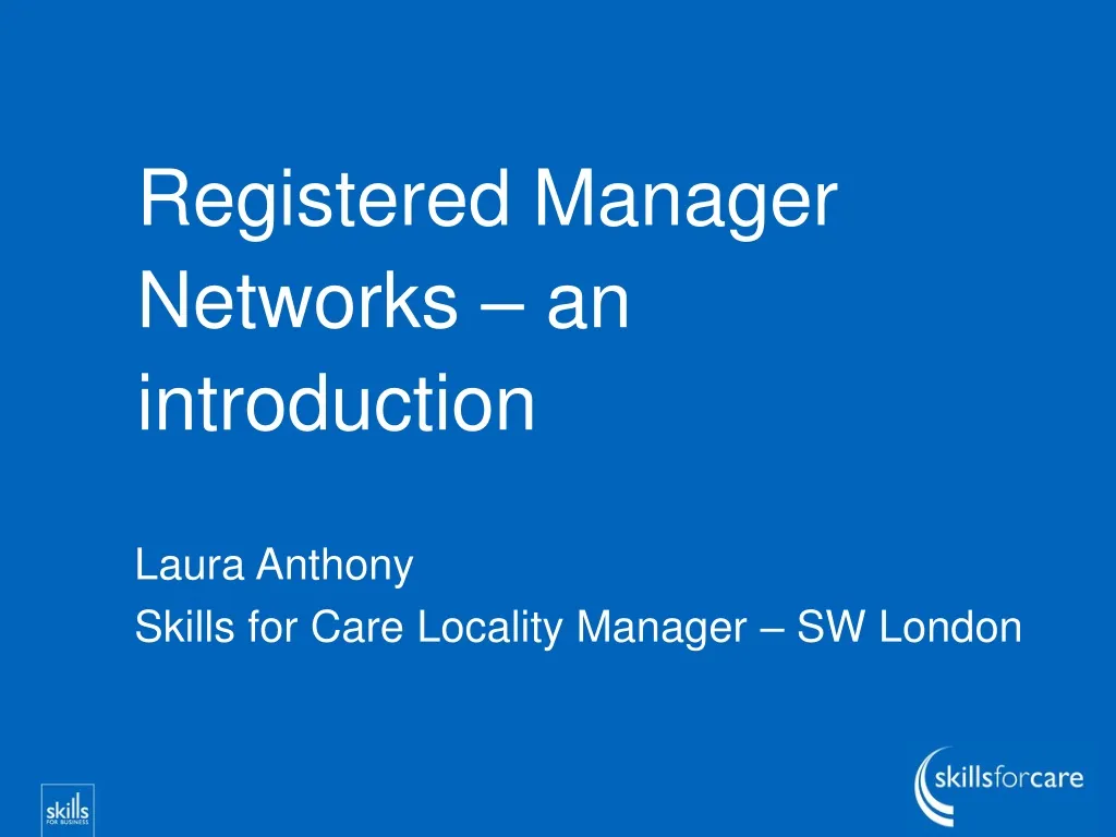 registered manager networks an introduction