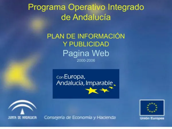 Plan de Informacion y Publicidad del Programa Operativo Integrado ...