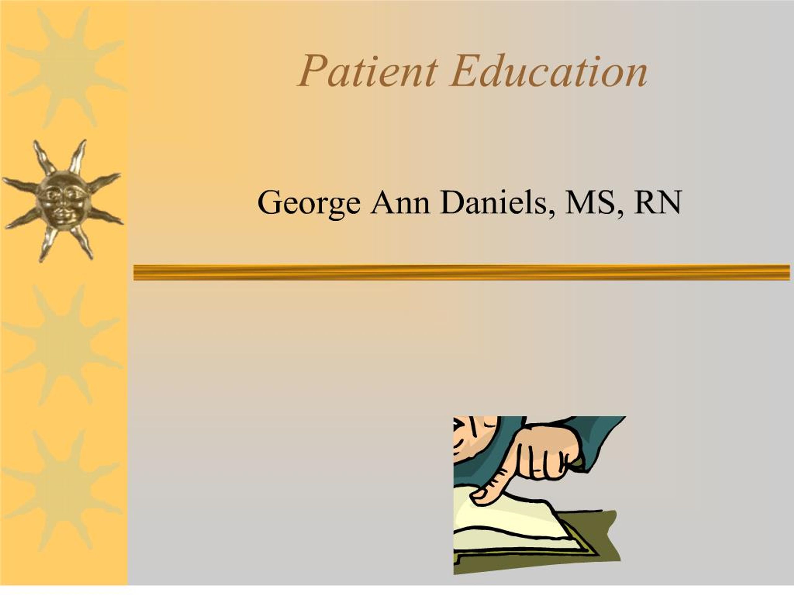 PPT - Patient Education PowerPoint Presentation, free download - ID:193562