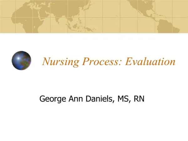 Nursing Process: Evaluation