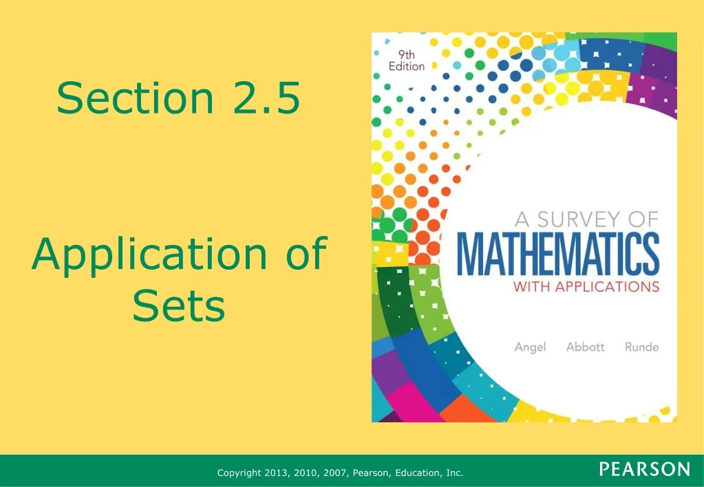 section 2 5 application of sets
