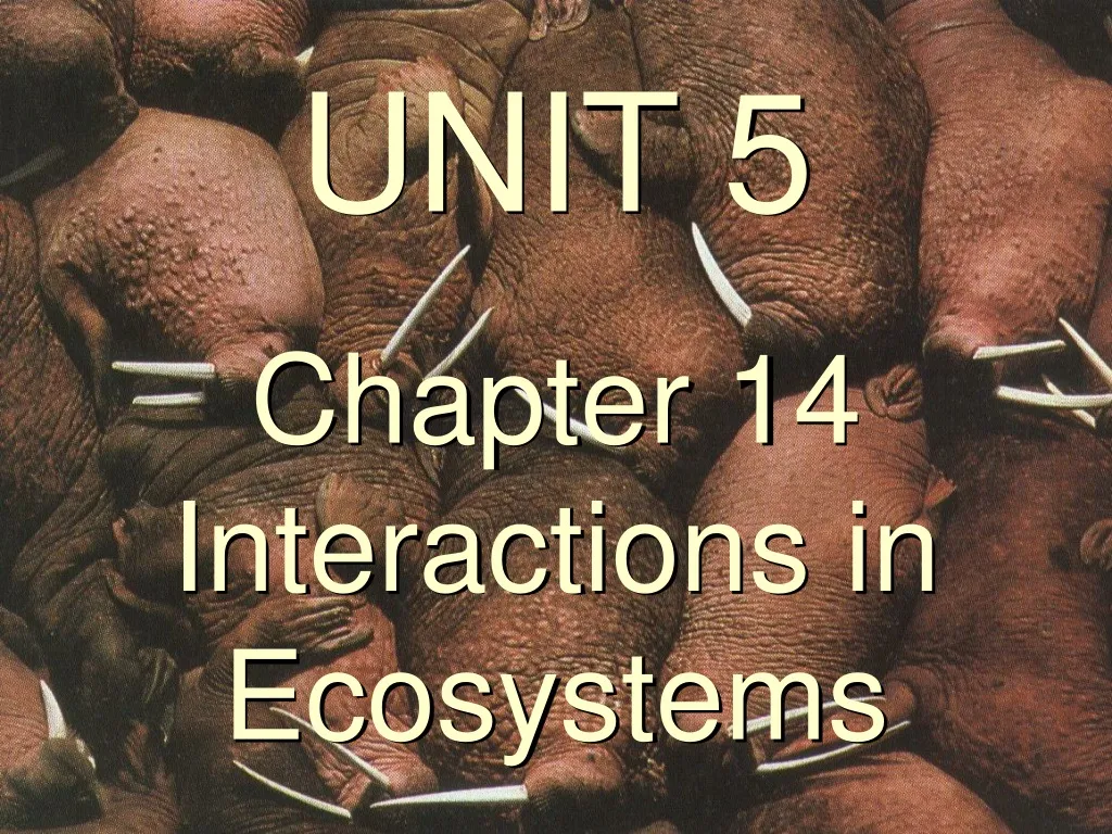 unit 5 chapter 14 interactions in ecosystems