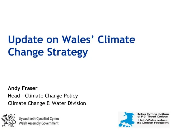 Update on Wales Climate Change Strategy