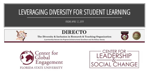 LEVERAGING DIVERSITY FOR STUDENT LEARNING
