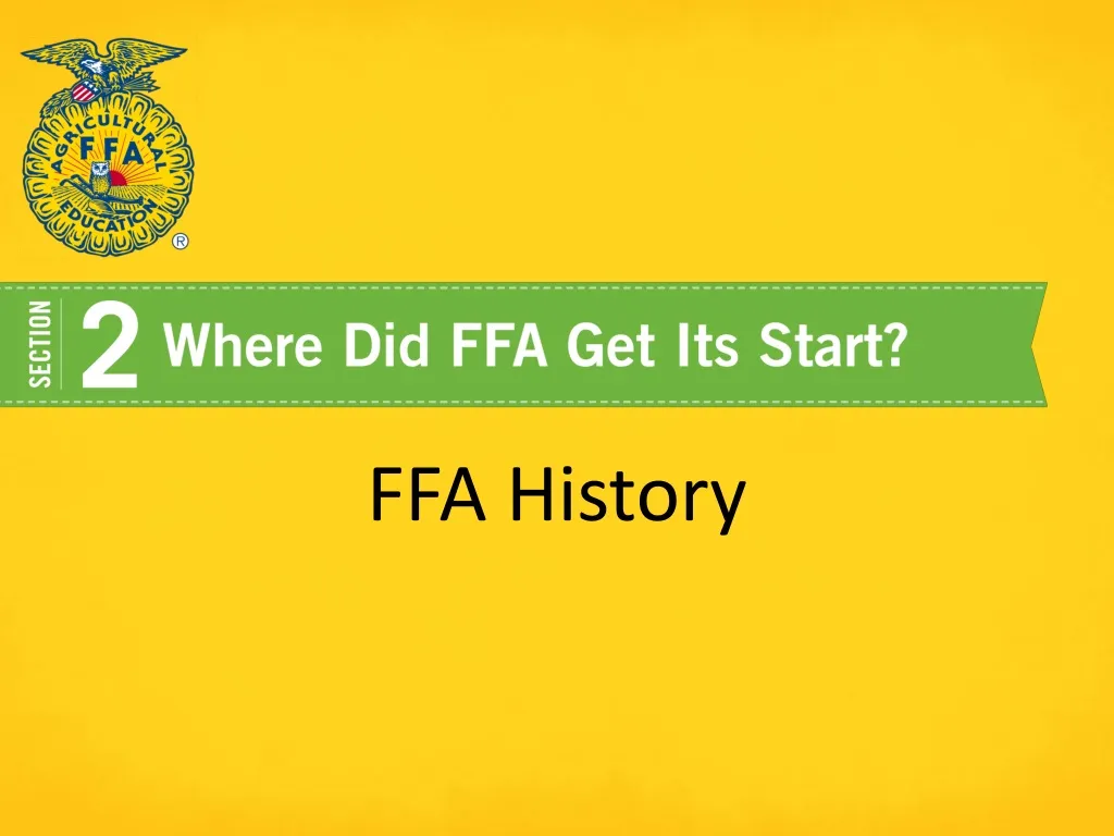 ffa history