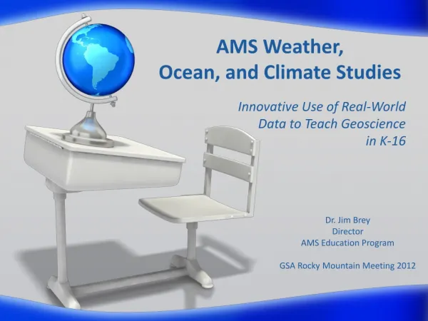 AMS Weather, Ocean, and Climate Studies