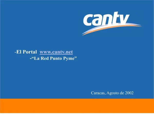 El Portal cantv - La Red Punto Pyme
