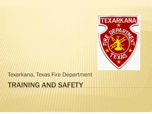 TRAINING AND SAFETY