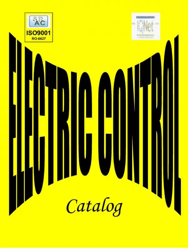 Catalog Electri c -Control