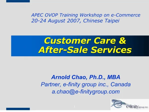 Customer Care After-Sale Services