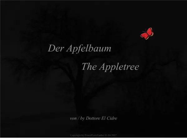 Der Apfelbaum - The Appletree