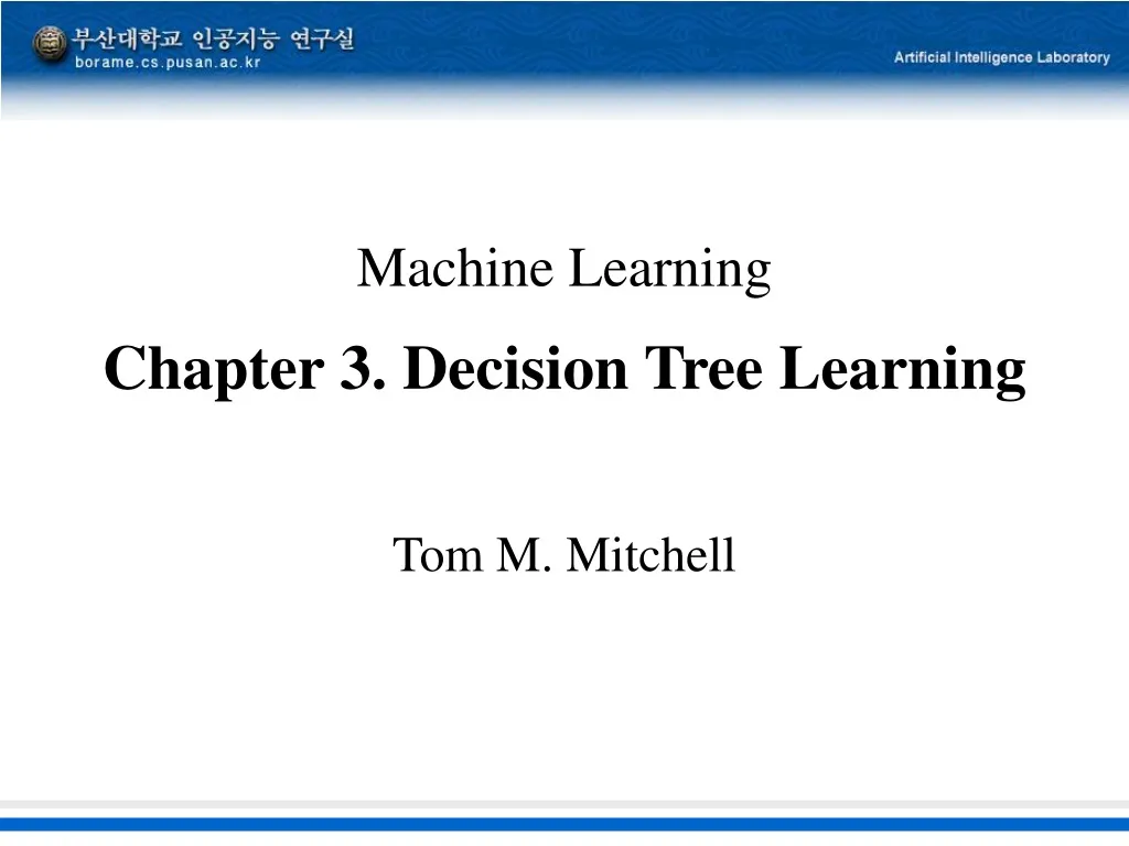 Machine Learning Chapter 10. Learning Sets of Rules Tom M