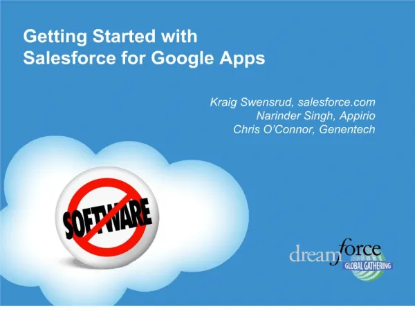 Getting Started with Salesforce for Google Apps