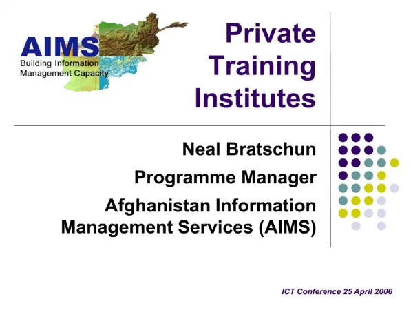 Private Training Institutes