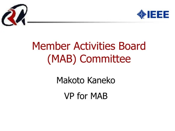 Member Activities Board 　(MAB) Committee