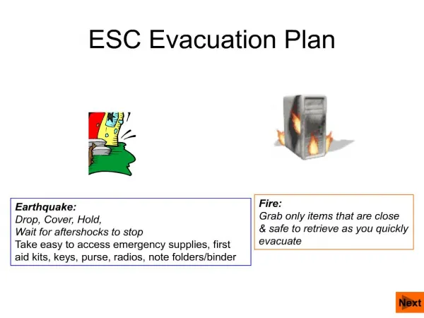 ESC Evacuation Plan
