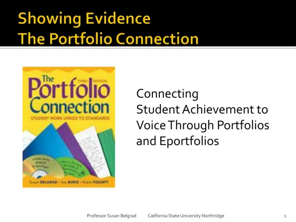 Showing Evidence The Portfolio Connection