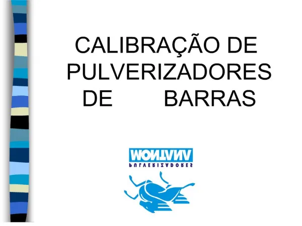 CALIBRA O DE PULVERIZADORES DE BARRAS