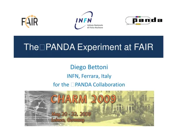 The?PANDA Experiment at FAIR
