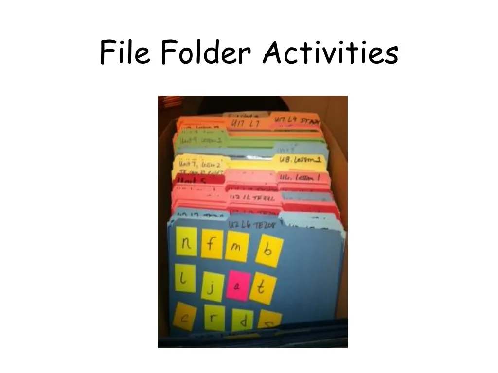 file folder activities