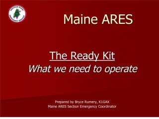 Maine ARES - slide 1
