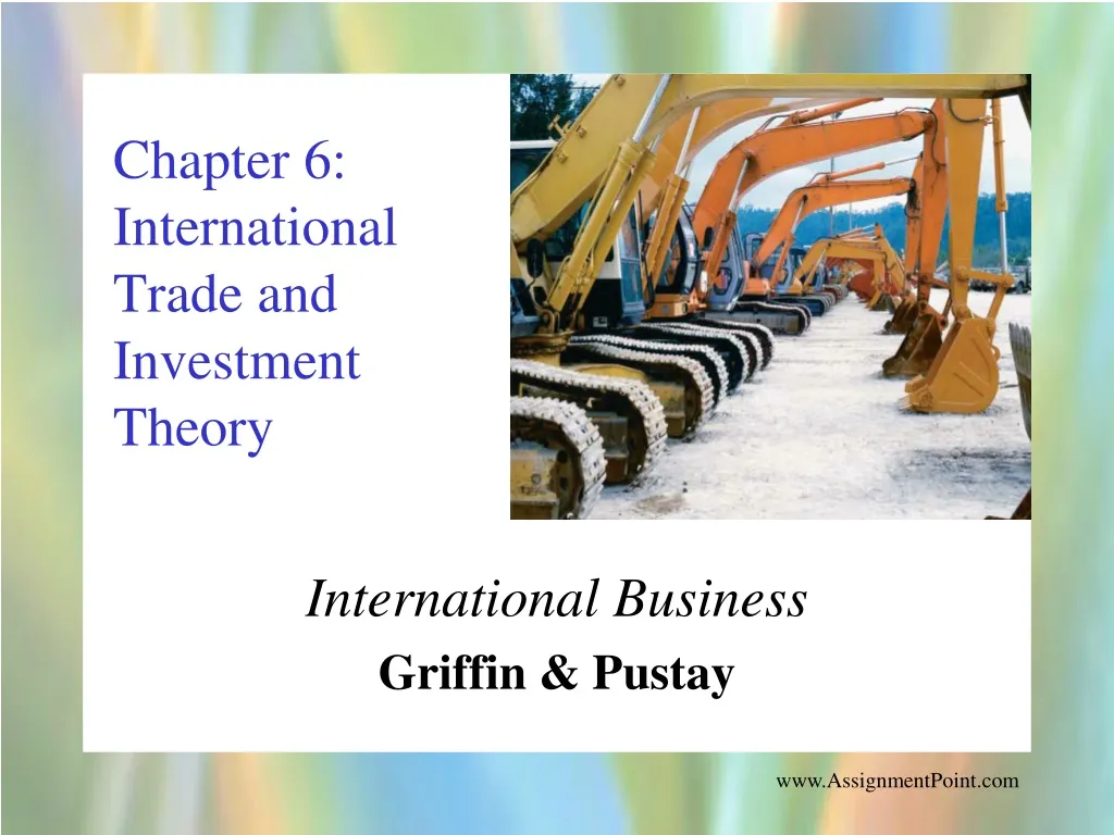 chapter 6 international trade and investment theory