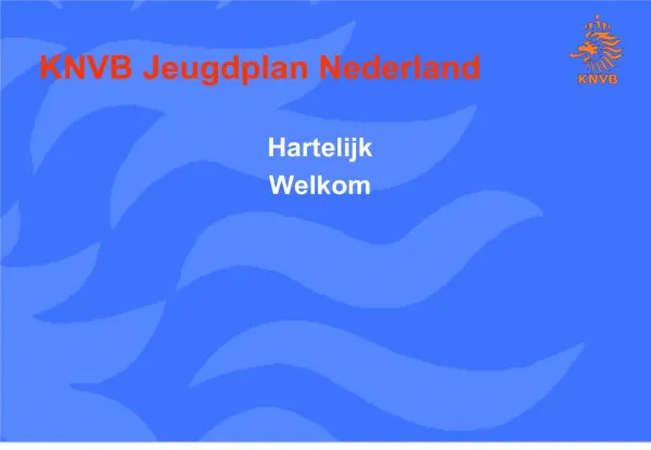 KNVB Jeugdplan Nederland