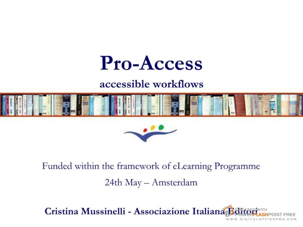 Pro-Access accessible workflows - AIE CM