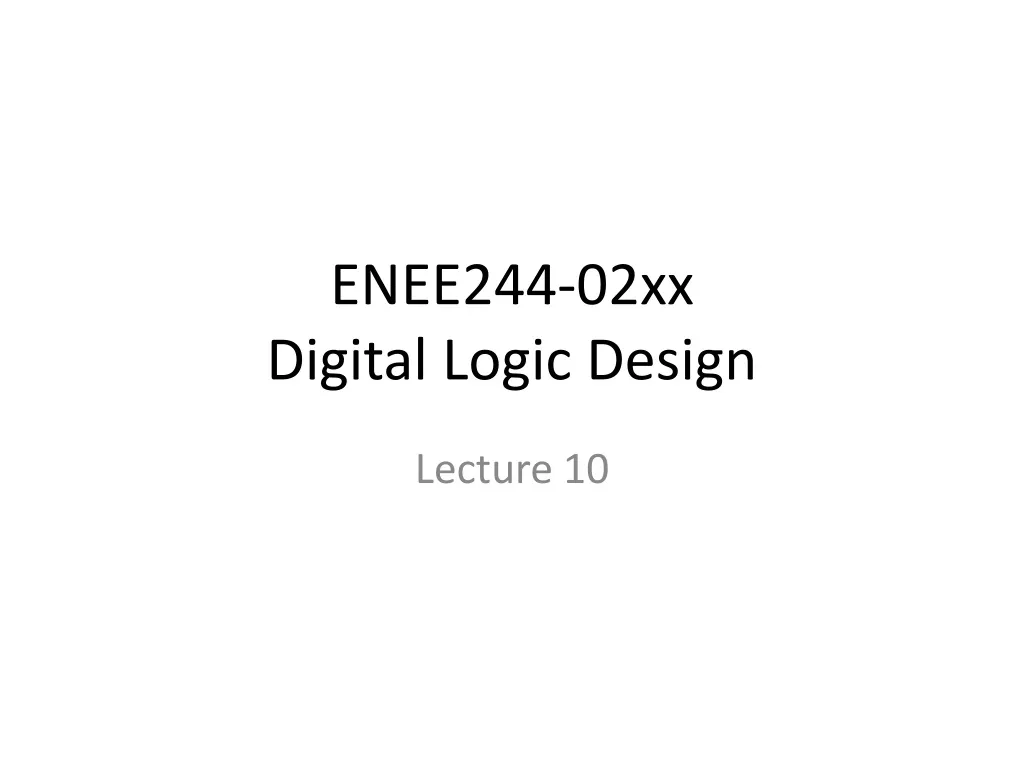 enee244 02xx digital logic design