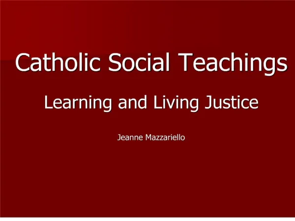 Wheel of Justice: Catholic Social Justice Themes