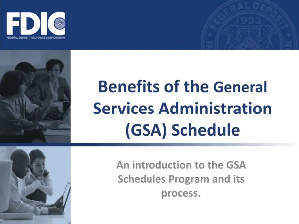 Benefits of the General Services Administration (GSA) Schedule