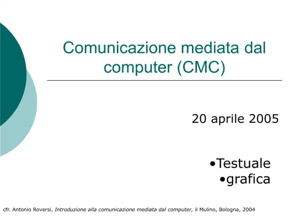 Comunicazione mediata dal computer CMC