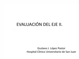 EVALUACI N DEL EJE II. - slide 1