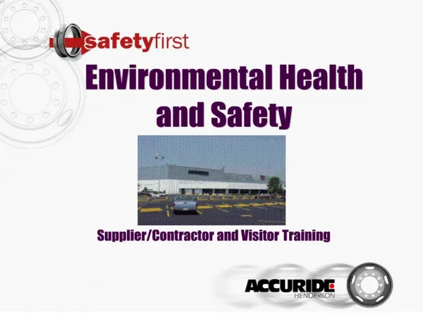 Environmental Health and Safety Supplier