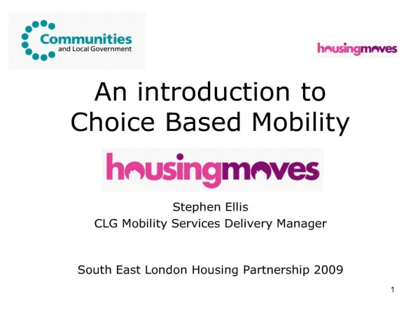 An introduction to Choice Based Mobility