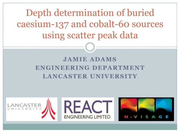Depth determination of buried caesium-137 and cobalt-60 sources using scatter peak data