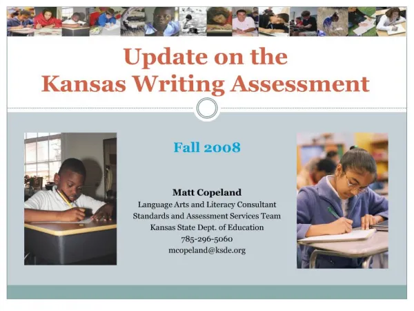Update on the Kansas Writing Assessment