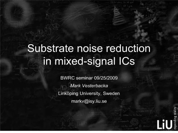 Substrate noise reduction in mixed-signal ICs