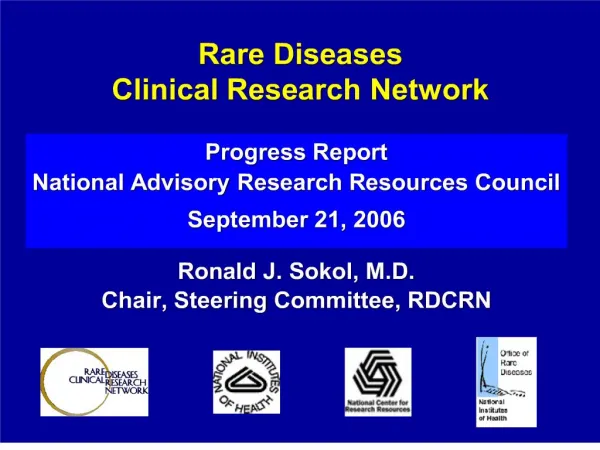 Rare Diseases Clinical Research Network