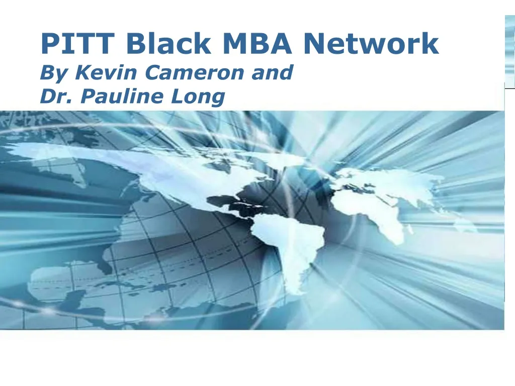 pitt black mba network by kevin cameron
