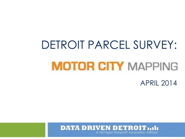 Detroit parcel survey: April 2014