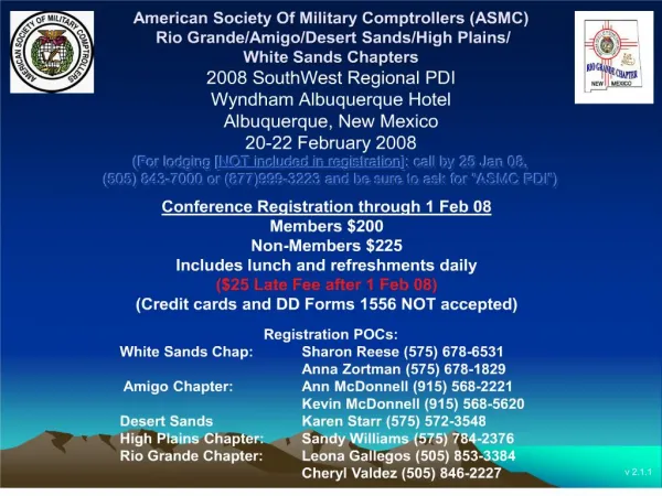 American Society Of Military Comptrollers ASMC Rio GrandeAmigo ...