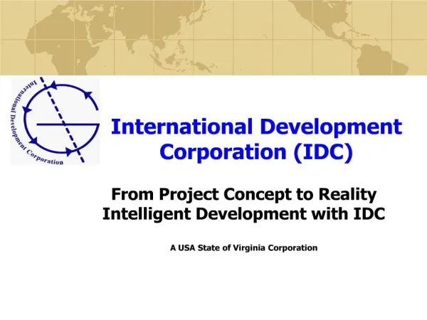 International Development Corporation IDC