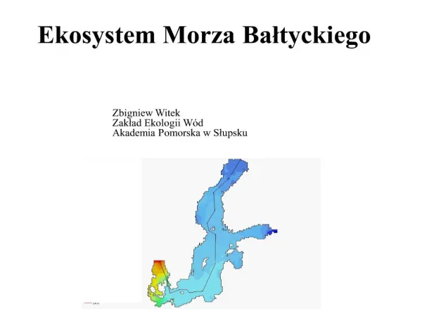Ekosystem Morza Baltyckiego