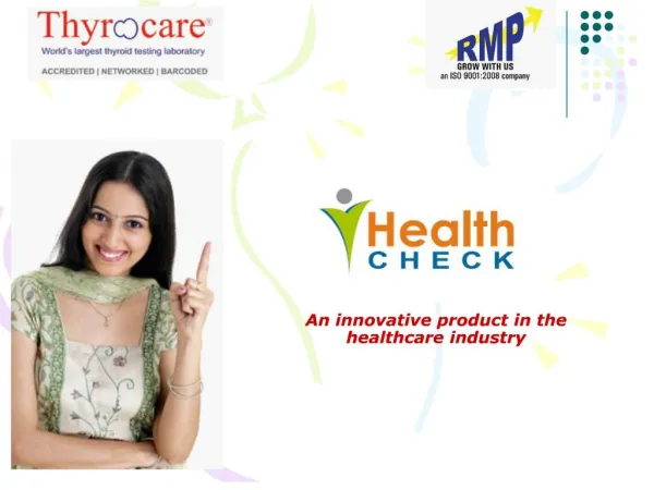 An innovative product in the healthcare industry