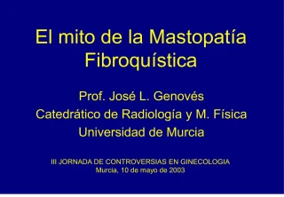 El mito de la Mastopat a Fibroqu stica - slide 1