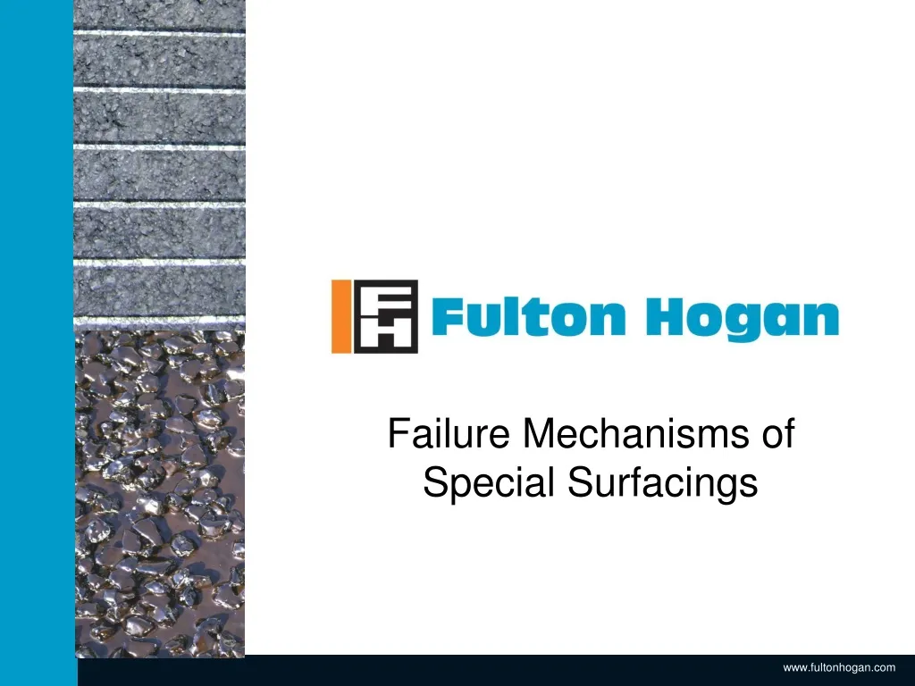 failure mechanisms of special surfacings