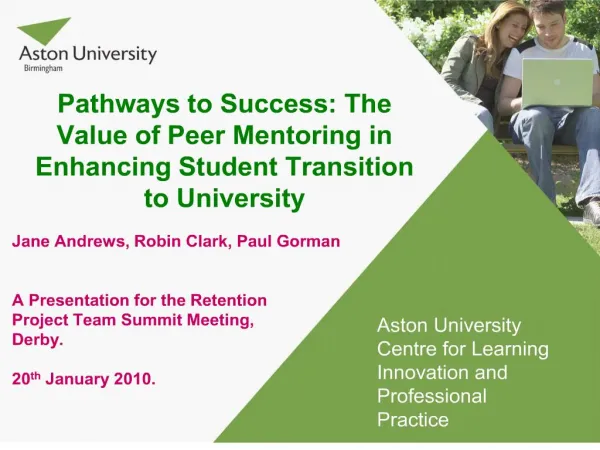 Pathways to Success: The Value of Peer Mentoring in Enhancing ...